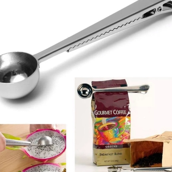 {1 LEFT} Stainless Steel Coffee Scoop Bag Sealer - Picture 5 of 5